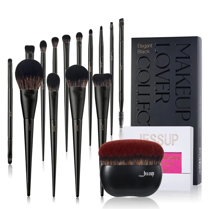 Jessup Makeup Brushes Set 10-14pcs Make Up Brush Contour Foundation Powder Eyeshadow Highlight Blending Concealer Liner T336