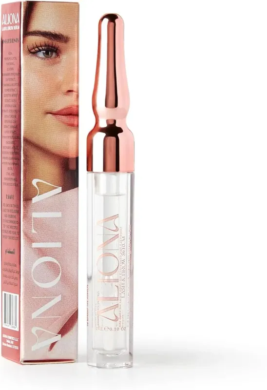 Lash & Brow Serum - Advanced Formula for Longer Thicker Lashes & Fuller Brows Nourishes Follicles Strengthens Weak Hairs
