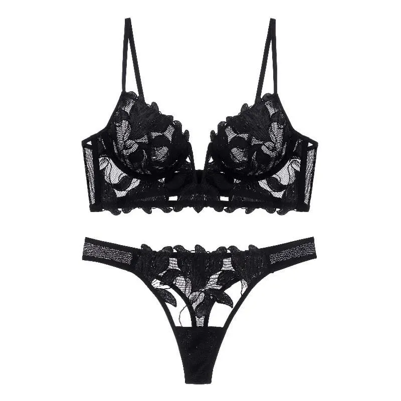 Ensemble de Lingerie en dentelle florale