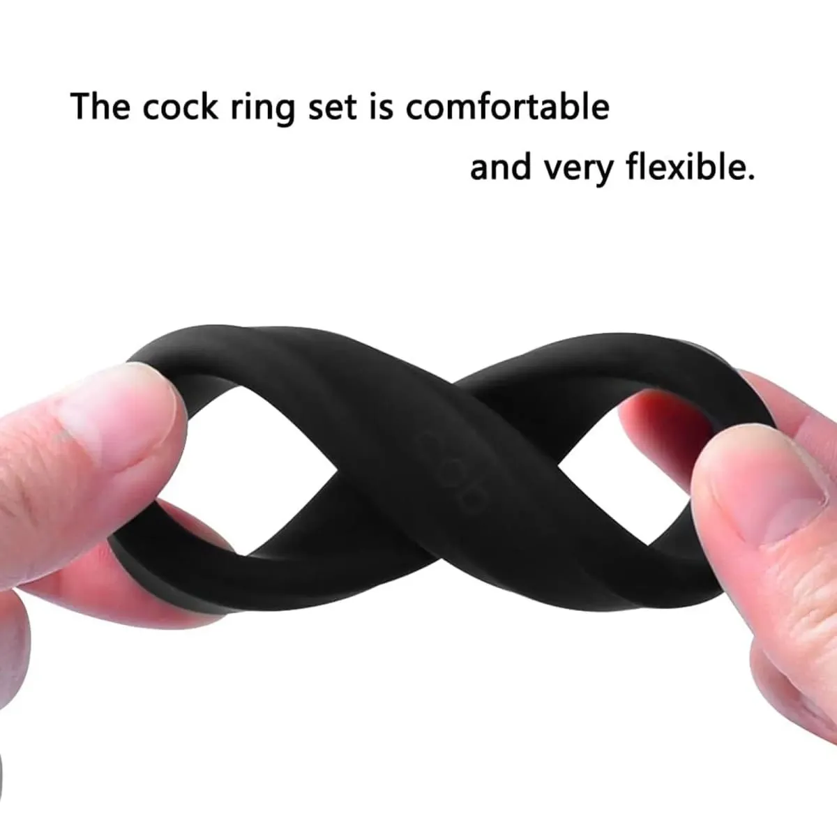 3 Pieces Male Cock Ring Penis Ring Delay Ejaculation Scrotal Binding Ball Stretcher Silicone Cockring Sex Toy For Men — image 4