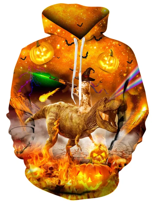 Sudaderas con capucha para hombre, estampado de gato Animal, patrón 3D, jersey con capucha de otoño, sudadera con bolsillo, ropa de calle holgada y cómoda — image 10