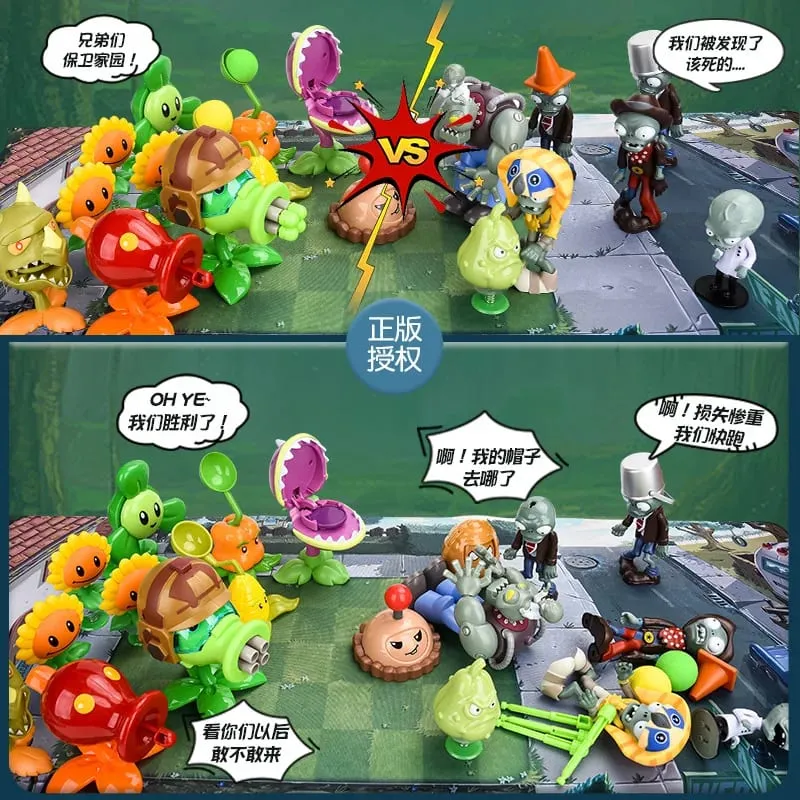 PVZ 2 Character Mini Figurine Complete Collection Peashooter Figure Scene Map Accessory Indoor Decor Holiday Collectible Gift