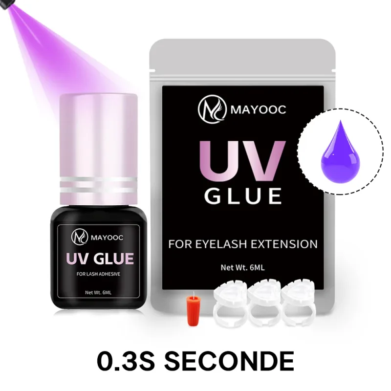 UV Eyelash Glue Adhesive Eyelash Extensions 0.1S Fast Drying Strong False Eye Lash Extension Glue Lasting Custom Logo — image 15