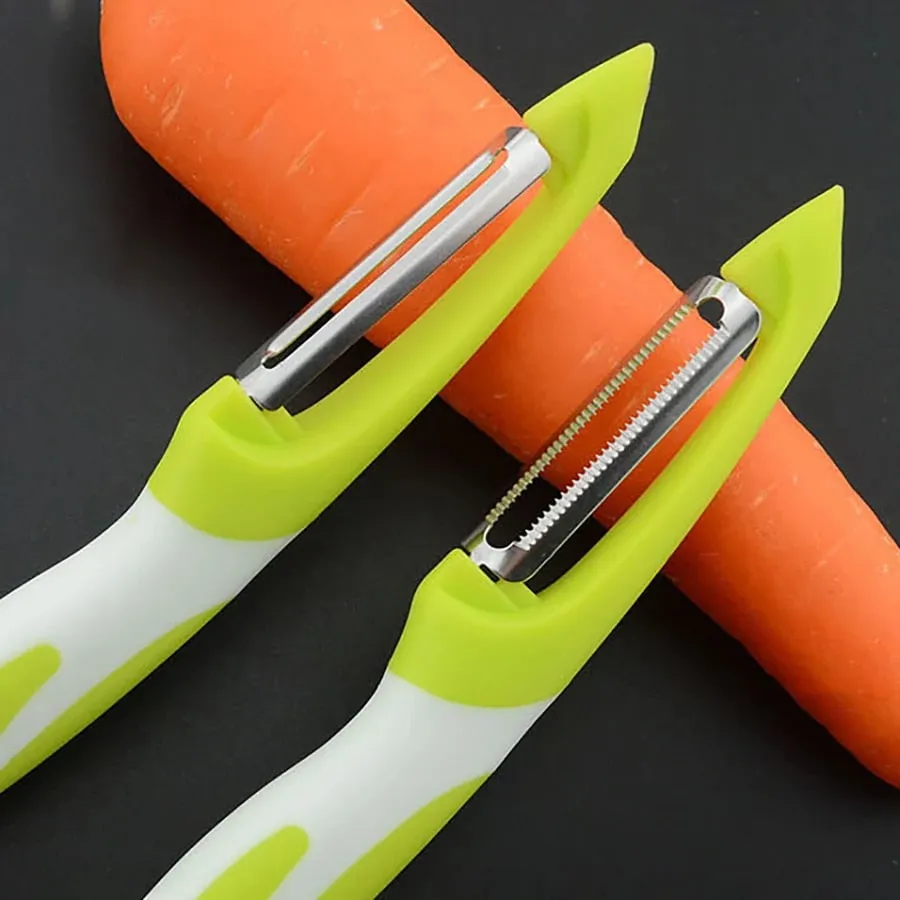 Vegetable and fruit peeler suitable for kitchen fruit vegetable and potato peeler ergonomic non-slip handle and sharp blade.