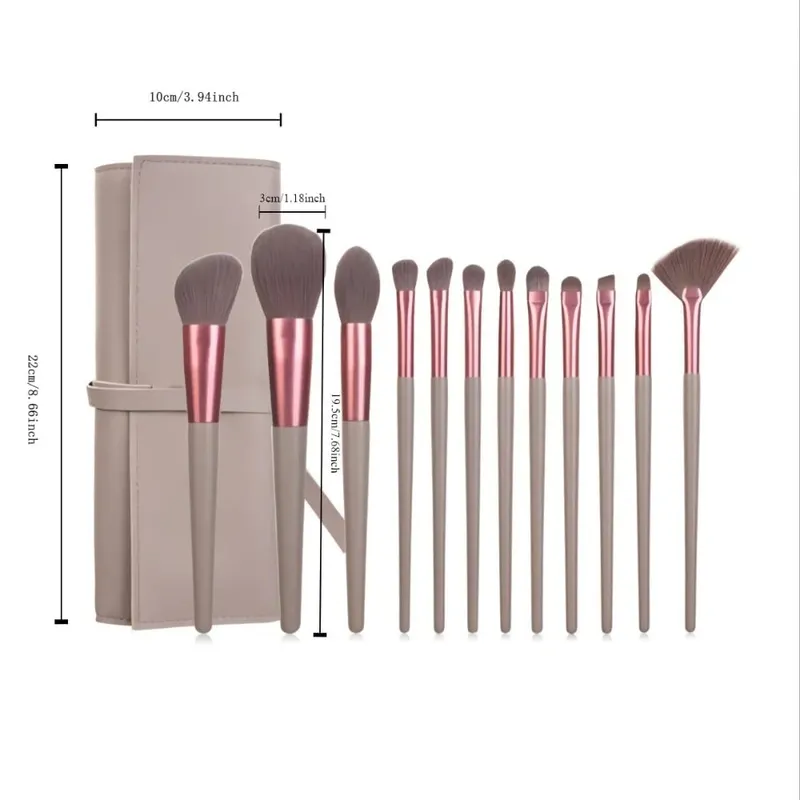 1-14pcs Makeup Brushes Tools Set Make Up Brush Tools Kits for Eyeshadow Eyeliner Cosmetics Brushes Maquiagem Soft Skin-Friendly