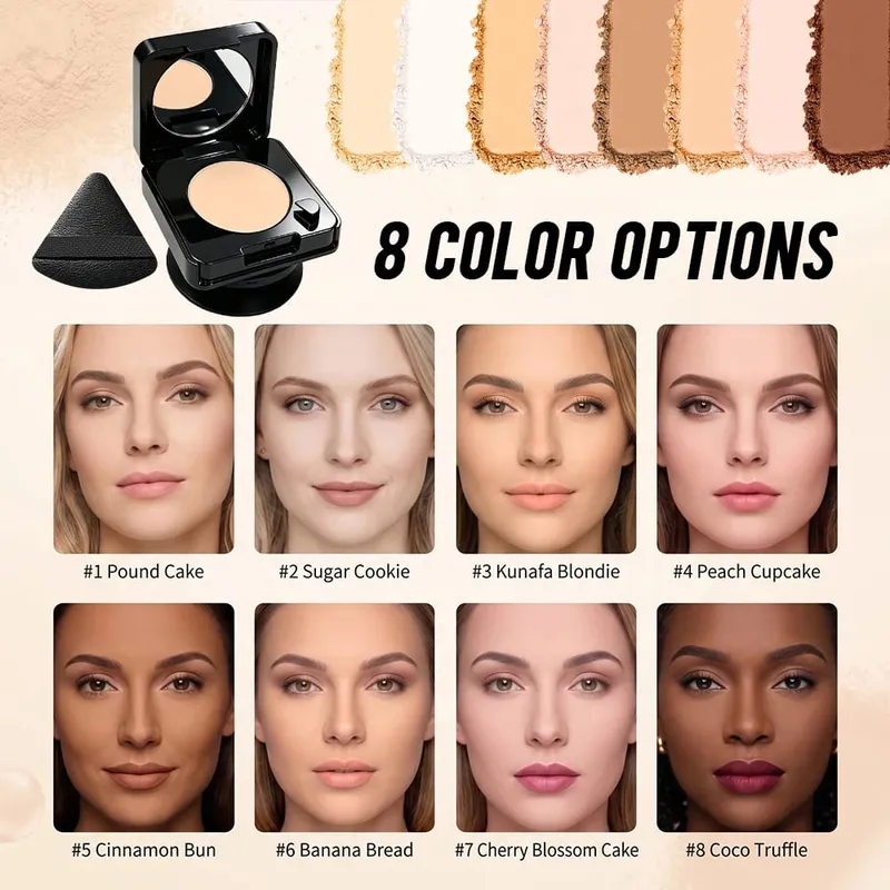 10Pcs Makeup Set Primer Foundation Concealer Setting Powder Makeup Brushes Beauty Sponge Full Face Cosmetic Kit Christmas Gift — image 7