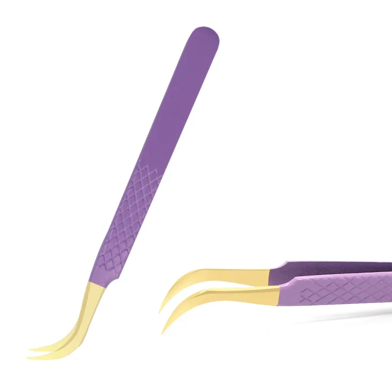 Eyelashes Tweezers Stainless Steel Superhard Tweezers High Precision Anti-static Tweezers For Eyelash Extensions Tools