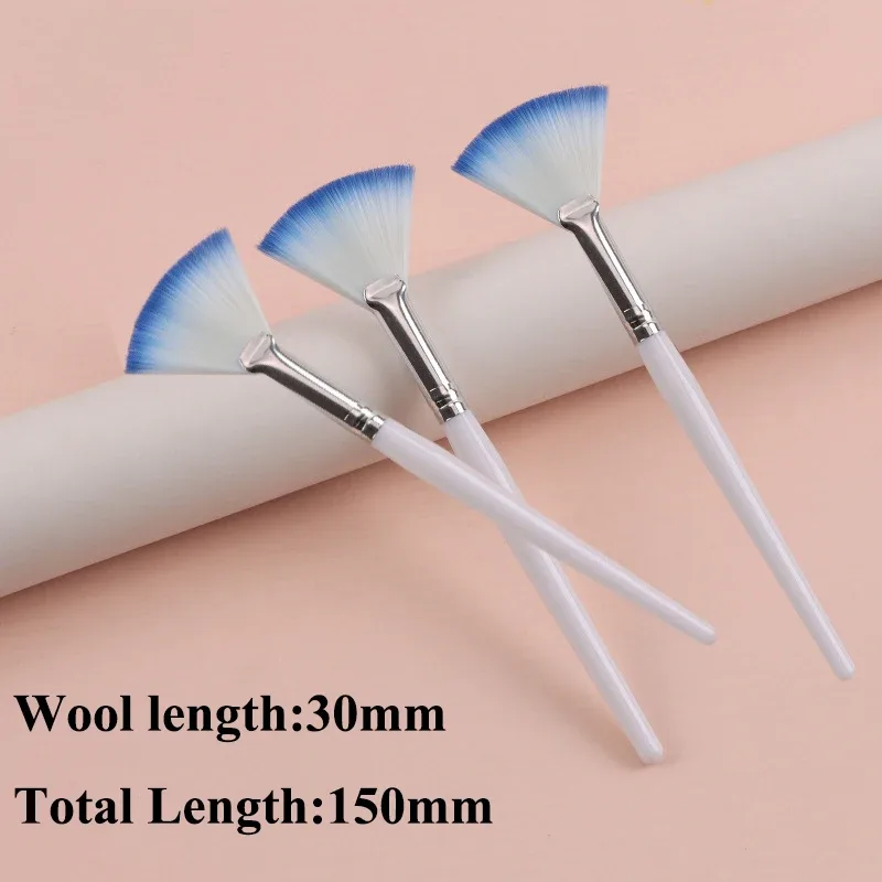 Praktické štětce na obličej Vějířové štětce na make-up Přenosný štětec na masky Kosmetické pomůcky pro ženy Flexibilní aplikátor měkké masky na obličej