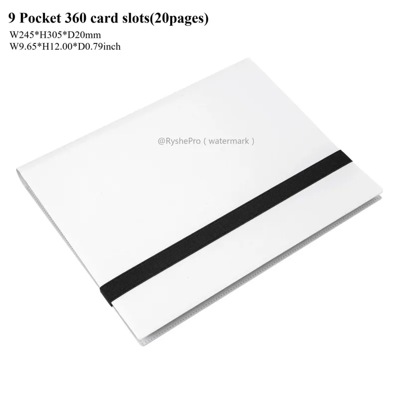Pořadač karet s 9 kapsami Pořadač s 360 bočním nakládacím albem pro karty her TCG Yugioh MTG Game Card Book