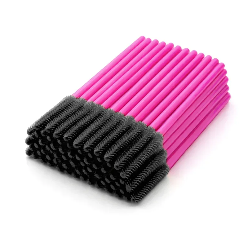 Silikone øjenvippebørste Mascara tryllestave Applikator Øjenbrynskamstang Spoolies Øjenvipper Børster Vippeforlængelse Tilbehør Makeupværktøj