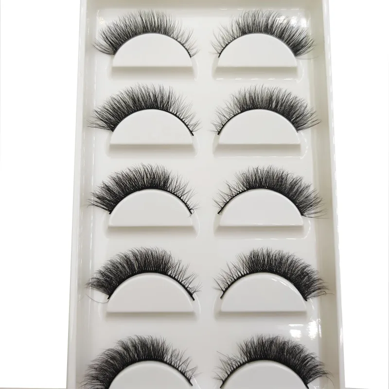 Natural 3D Mink False Eyelashes Soft Wispy Fluffy Eye Faux Lashes Make Up Eyelash Beauty Cat Cilios 5 Pairs 15 Styles