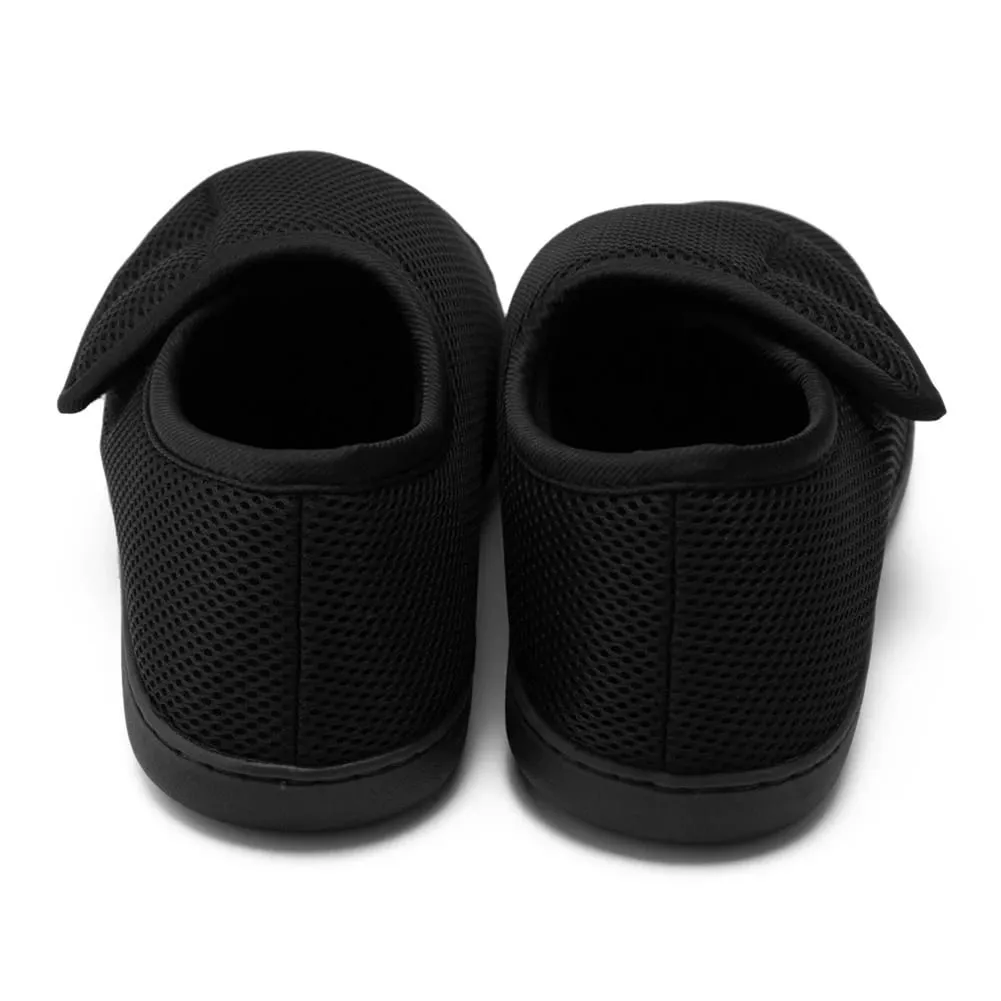 Unisex Diabetic Shoes Lightweight Edema Sneakers with Adjustable Closure Hook and Loop Sneakers Plush Lining for Swollen Feet