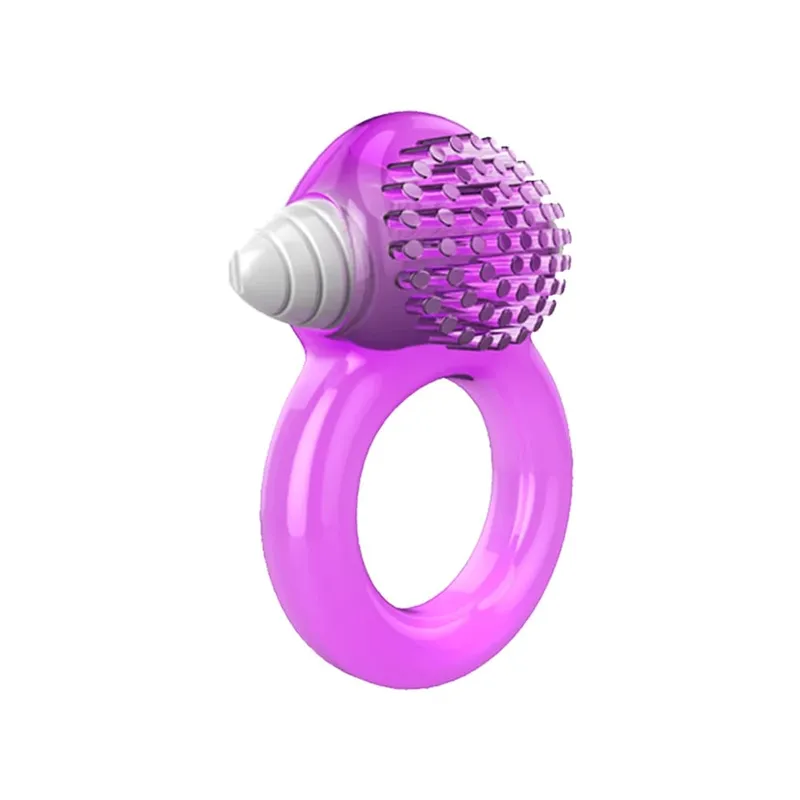 Vibrating Cock Ring Clitoral Stimulator Strong Penis Erect Cock Ring Cage Erection Enhance Delay Ejaculation Sex Toys For Men — image 1