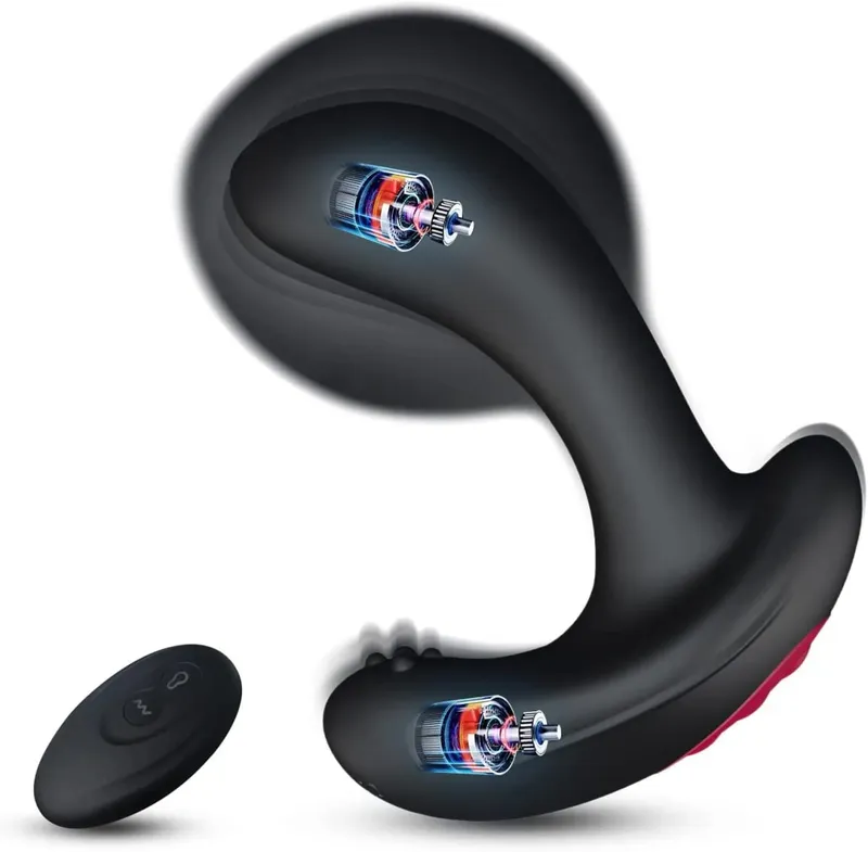 Anal Vibrator Inflatable Butt Plug Remote Prostate Massager Automatic Inflation Vibrating Male Female Prostate Stimulator