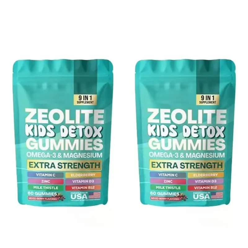 Zeolite Gummies 9-in-1 with Zeolite Omega-3 Magnesium Elderberry Vitamin C Milk Thistle Vitamin D3 Zinc B12 60 Gummies — image 8