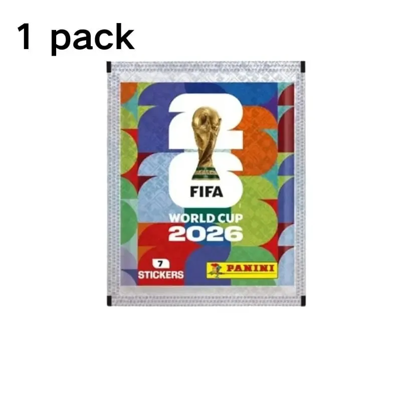 2026 World Cup Official Panini Sticker Collection Mystery Card Games Football Player Collectible Blind Pack Fan Souvenir Gift.