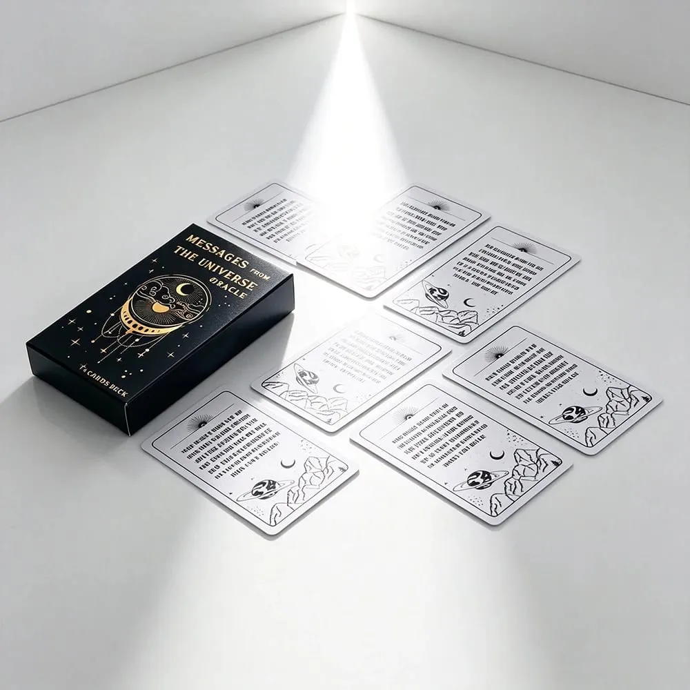 Messages From The Universe Oracle Cards 54 English Version Divination Spiritual Guidance & Daily Inspiration Cards for Beginners