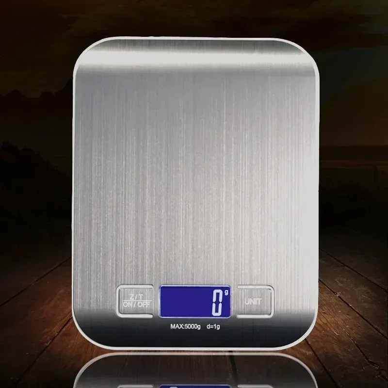 Digital Kitchen Scale 5kg/10kg Food Multi-Function Stainless Steel Balance LCD Display Measuring Grams Ounces Cooking Baking