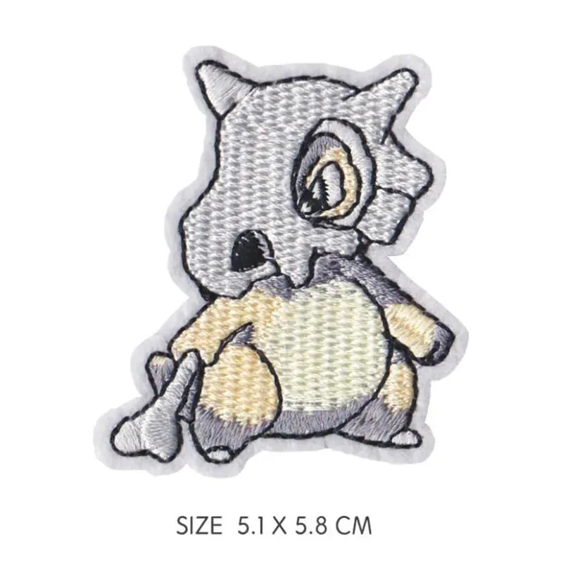 30 Style Cloth Patch Pikachu Charizard Clothes Stickers Sew on Embroidery Patches Applique Iron on Clothing Cartoon DIY Garment