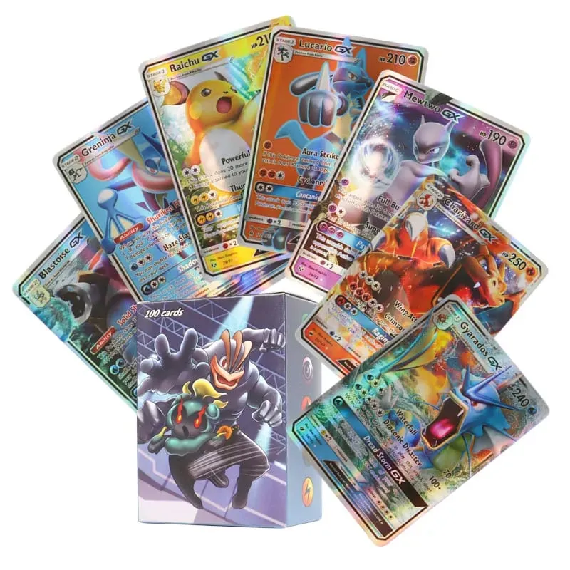 60/100Pcs Pokemon Shining Cards English Version MEGA GX Vmax TAG EX Proxy Collection Cards Toys Children Gift