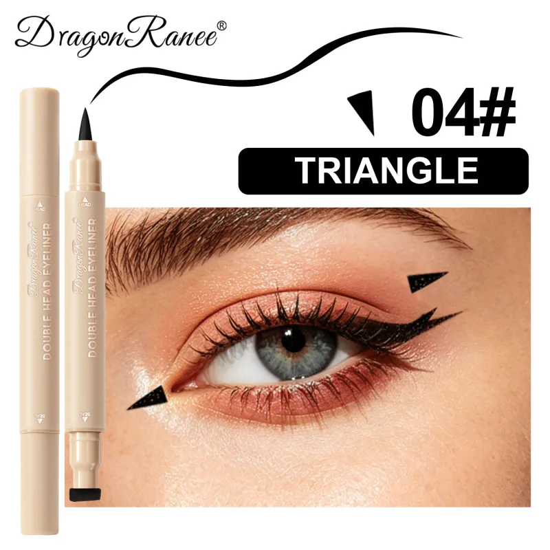 2-in-1 Double Ended Stamp Seal Eyeliner Quick Drying Waterproof and Sweat Proof Not Easy To Smudge Colorful Eye Makeup EyeLiner