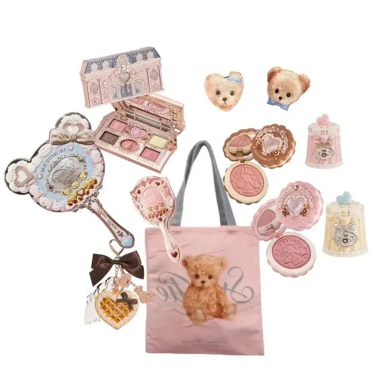 FlowerKnow Pop up Store Makeup Collection - Long-Lasting Pigmented Eye Shadow Blusher Lip Gloss Set for Enhanced Beauty