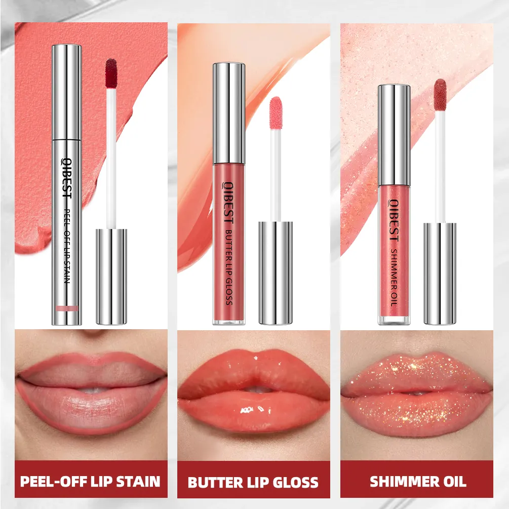 Multifunctional Makeup Sets Peel Off Lip Stain Tattoo Mirror Lipgloss Shimmer Lip Oil Lasting Cosmetics Lip Glaze Tint