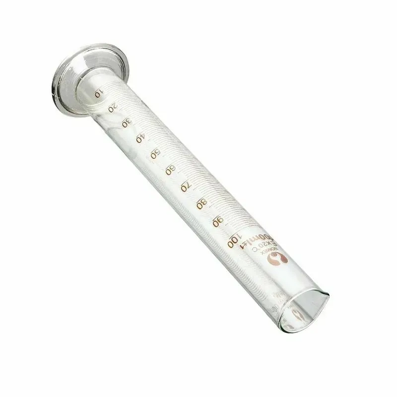 1PCS Silinder Penyukat Bertahap Kaca 5ml 10ml 25ml 50ml 100ml 250ml 500ml Silinder Penyukat untuk Bekalan Lab/dapur — image 5