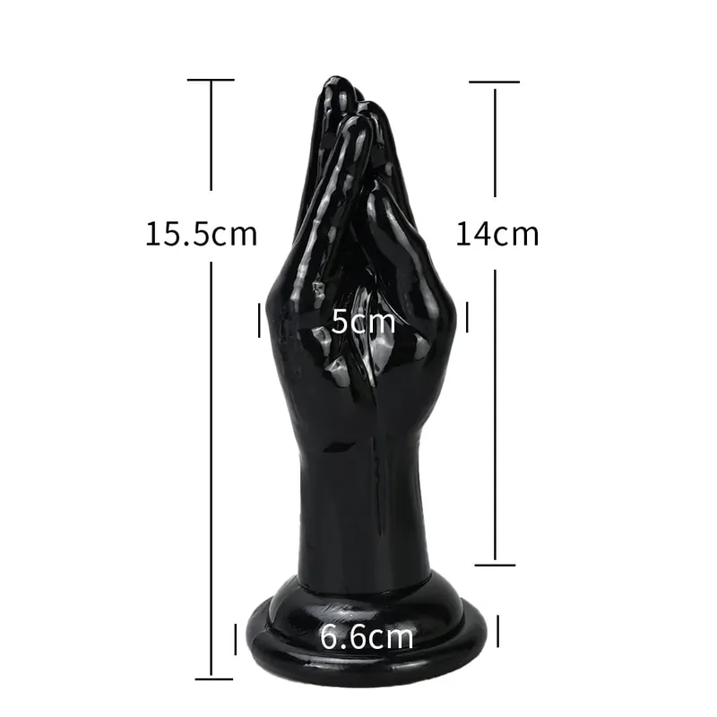 4 Sizes Huge Hands Finger Anal Plug Clear Arm Anus Prostate Massage Big Butt Plug G Spot Masturbation Gay Sex Toys For Women Men — image 11