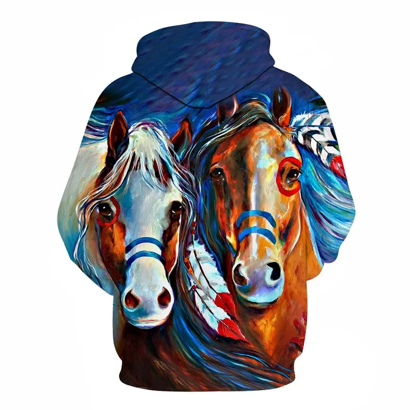 Horse Win Instant Success 3D Print Hoodies Interesting implication Animal Design Men Women Streetwear Pullover Casual Sweatshirt