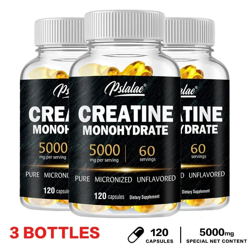 Creatine Monohydrate - Improves Athletic Performance Strength Endurance and Muscle Building