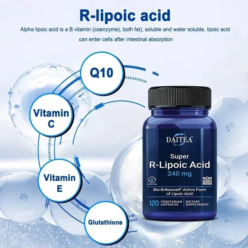 R-Lipoic Acid - Powerful Antioxidant Properties Helps Maintain Cells Energy & Skin Health Cardiovascular Health — image 5