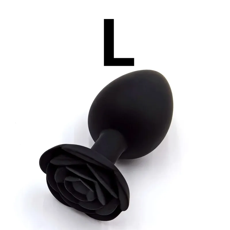 Plug Anal en Silicone souple fleur de Rose débutant à expert 3 tailles godemichet Anal Anus formateur godes Adule jouets sexuels pour Couple femmes hommes