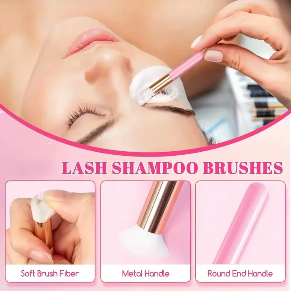20/40Pcs 60ml Plastic Refillable Leakproof Empty Foam Pump Bottles Lash Shampoo Kit Travel Soap Dispenser Face Wash Makeup Tools