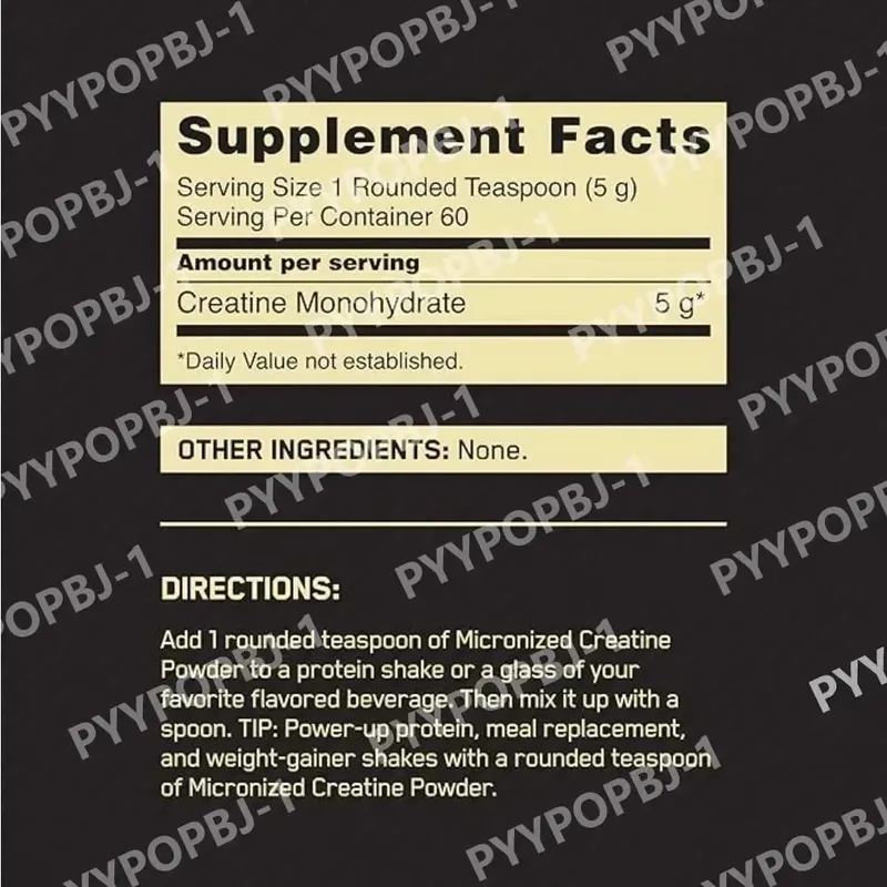 Kreatin Monohydrat Pulver 300g Støtte Styrke Muskelpræstation Sportsdrikke Brug Støtte Fitness Ernæringsstøtte