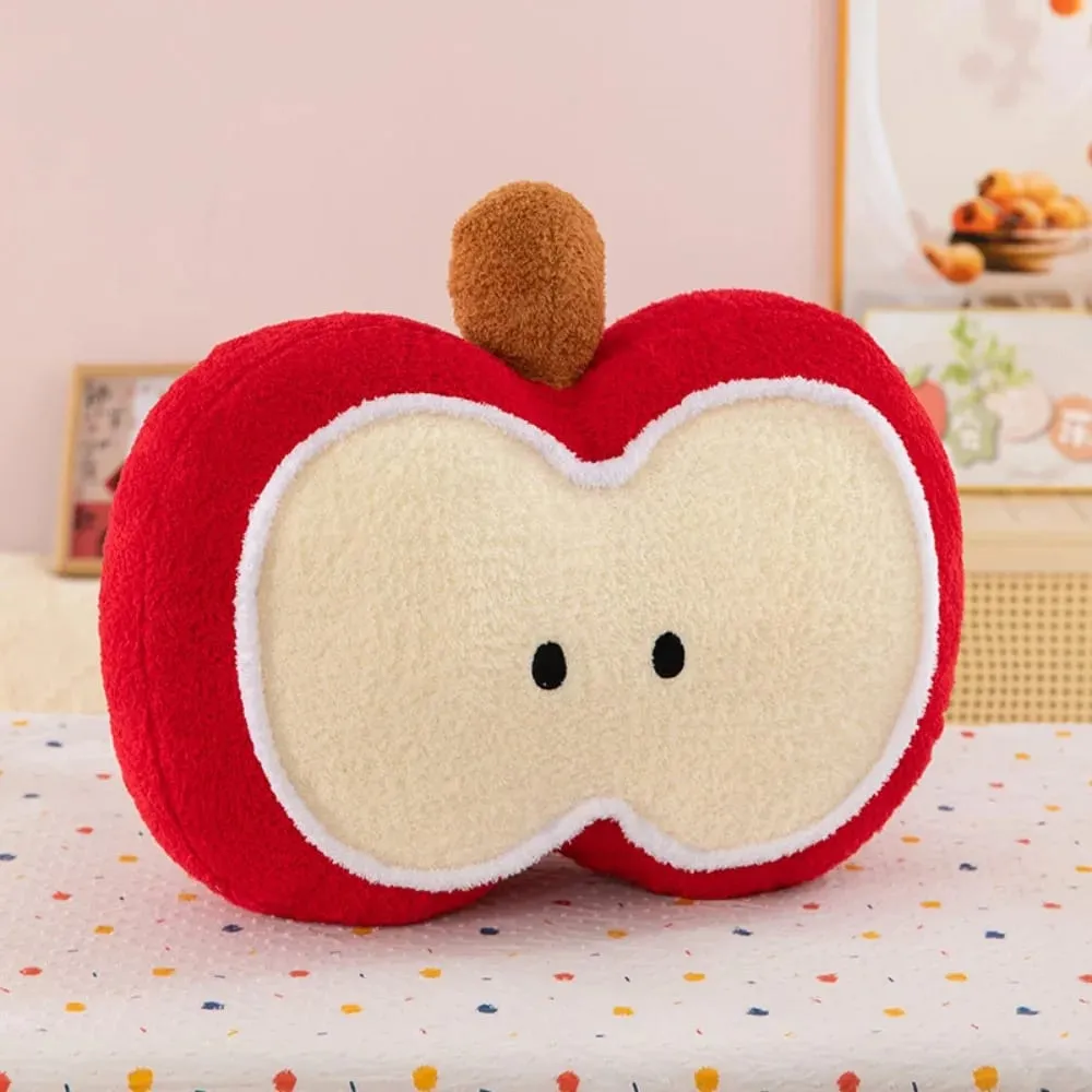 Almohada creativa de muñeco de fruta de felpa, cojín suave para dormir, cojín para asiento de oficina para sala de estar, sofá cama