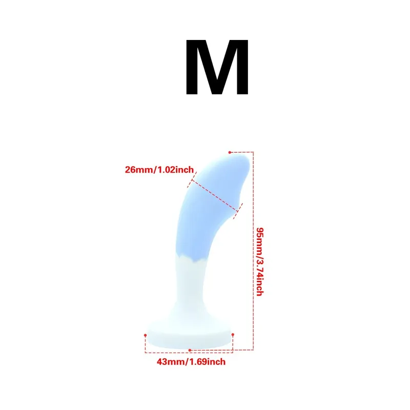 Silicone Anal Plug G-point Massage Gem Crystal Base Butt Plug Anal Masturbation Stimulator Anal Dilatancy Dildos Adult Sex Toys