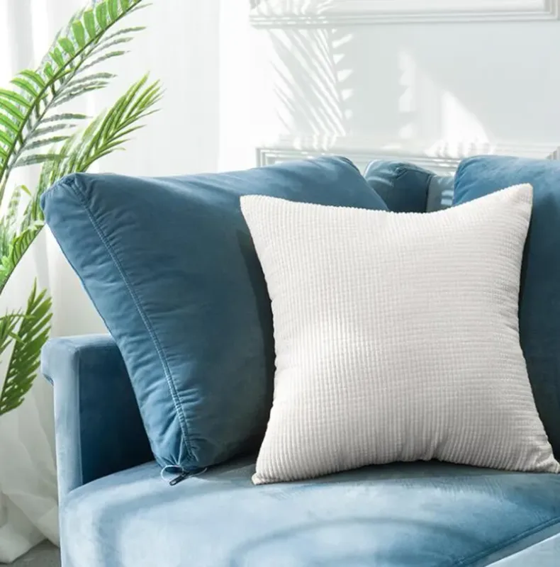 Solid Luxury Square Cushion Cover 30x50/40x40/45x45/50x50cm Soft Decorative Throw Pillow Case for Sofa Car Home