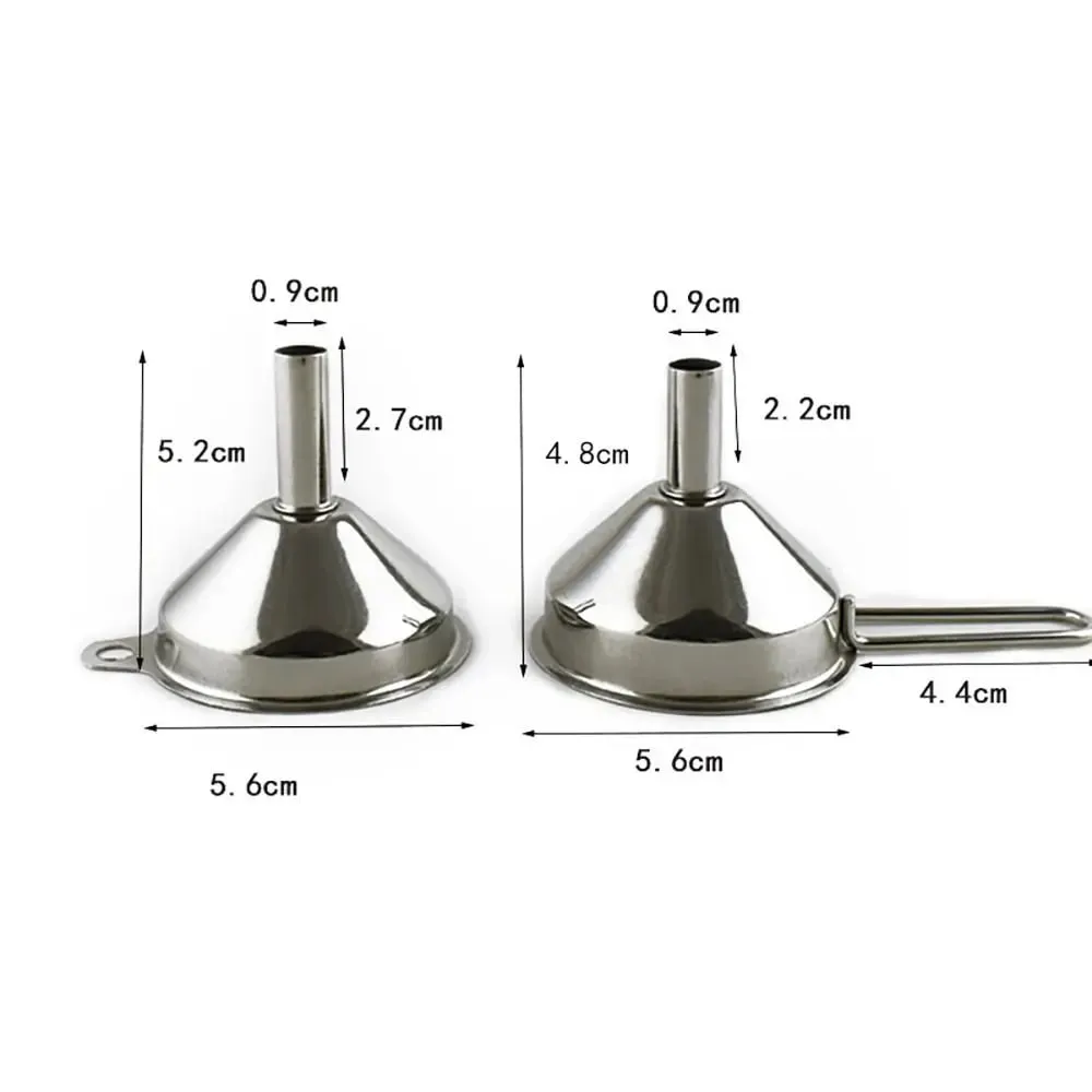 Wide Mouth Stainless Steel Funnel Spice Cooking Oil Filter Kitchen Tool Strainer with Handle Oil Spill Filter Funnel — image 7
