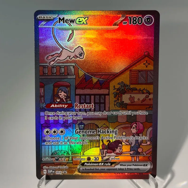Scarlet & Violet Promos PKM Cards PTCG5-B Rainbow Charmander Paradise Resort Mew Rare Collection Battle Toys Gifts for Hobbies