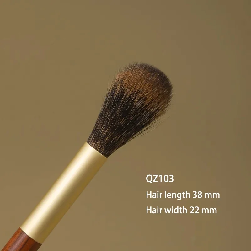 Professional Handmade Makeup Brushes 1PC Soft Squirrel Hair Blush Highlighter Brush African Rosewood Handle Make Up Brush — image 7