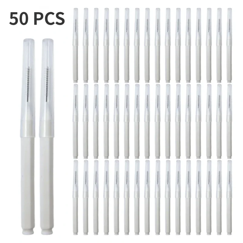 5-50PS Portable Mini Eyebrow Brushes Disposable Eyelash Brow Lifting Brush Applicators Lash Extension Comb Beauty Makeup Tools