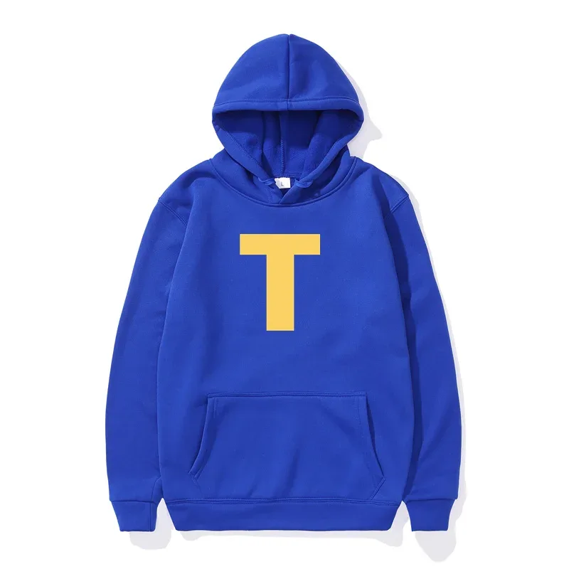 Autumn Winter Cartoon Character Print Men's Hoodies Alvin And The Chipmunks Pullover Fashion Solid English Sweatshirt Streetwear — image 8