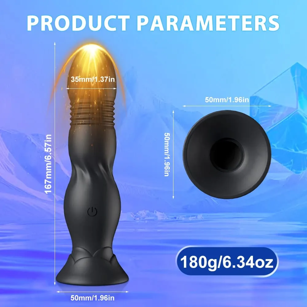 Luxurious Field Wireless Control Prostate Massager Telescopic Vibrator Anal Plug for Men Dildo Adults Sex Toys For Women Men Gay