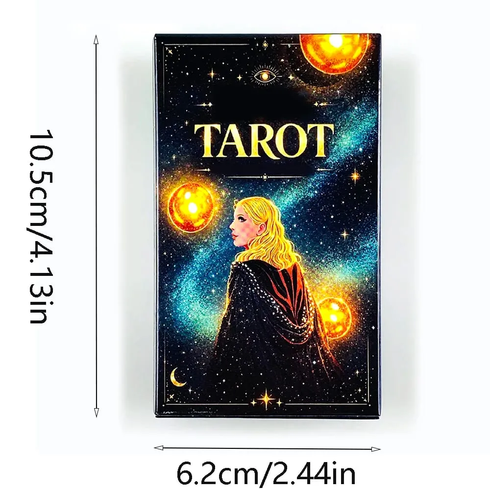 Eras Tarot Deck Starry Galaxy Cosmic Themed Tarot Cards Mystic Space Witch Divination Board Game Fate Reading Meditation Cards — image 6