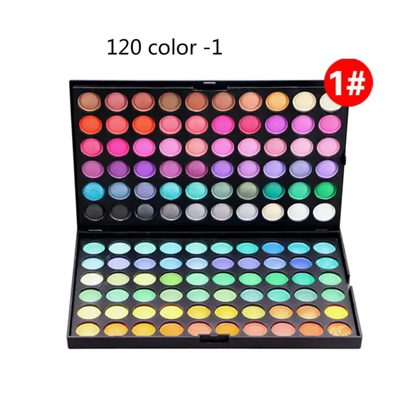 120 Color Makeup Palette Professional Nude Eyeshadow Kit Waterproof Matte Shimmer Glitter Eyeshadow Palette