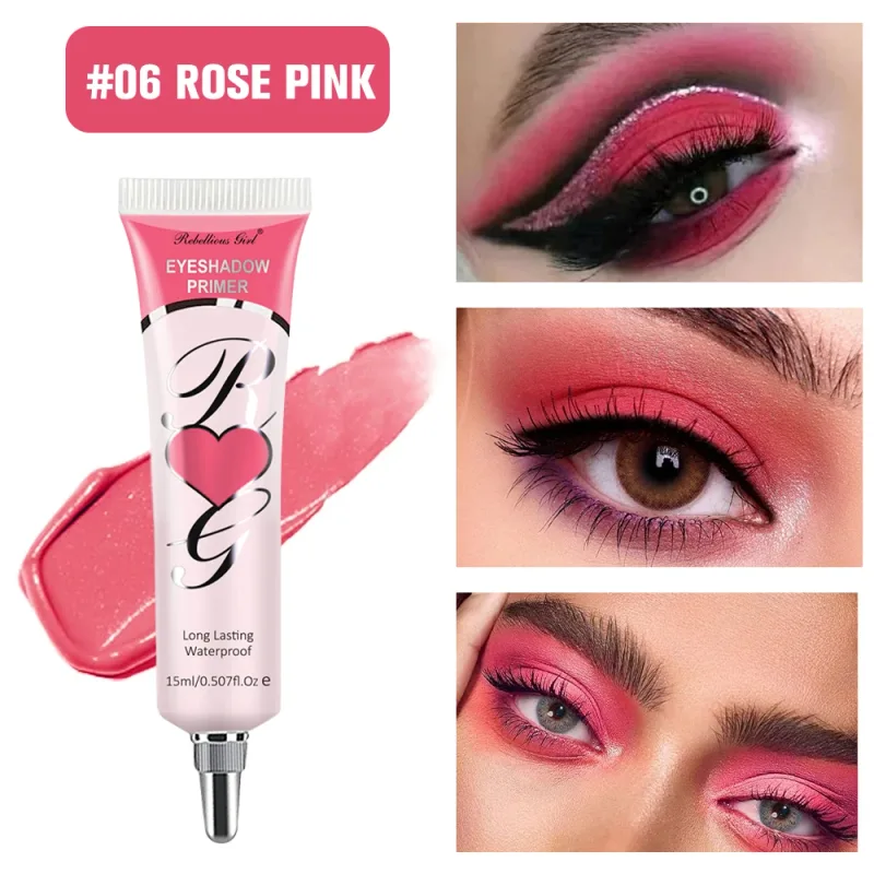 White Dark Matte Eye Shadow Primer Suitable for Oily Eyelid Eye Makeup Base Waterproof and Stain Resistant Durable Cream Liquid