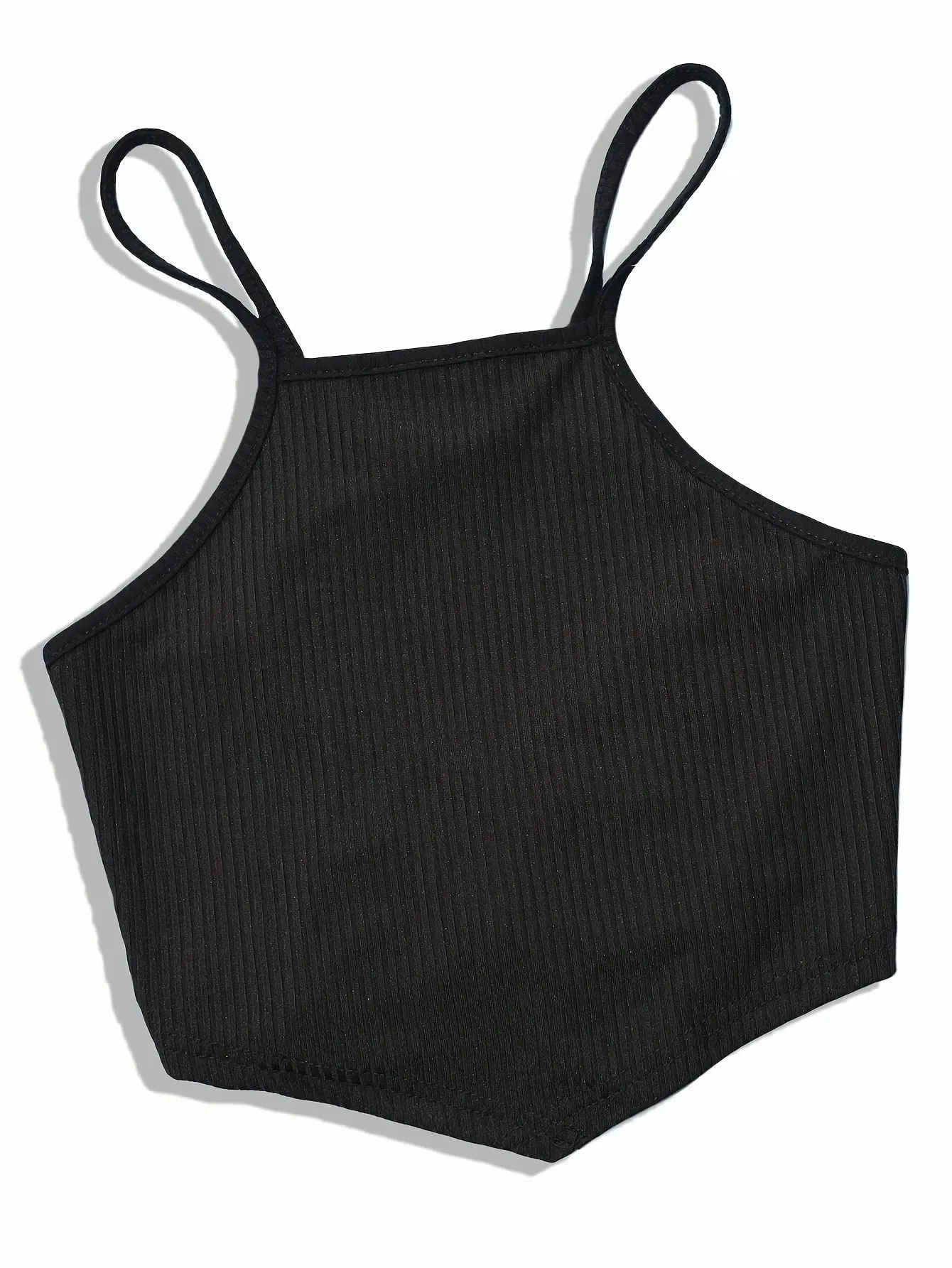 Elegant Cotton Knit Slingback Top with Crisscross Back Tie - Chic Comfy t& Season Versatile