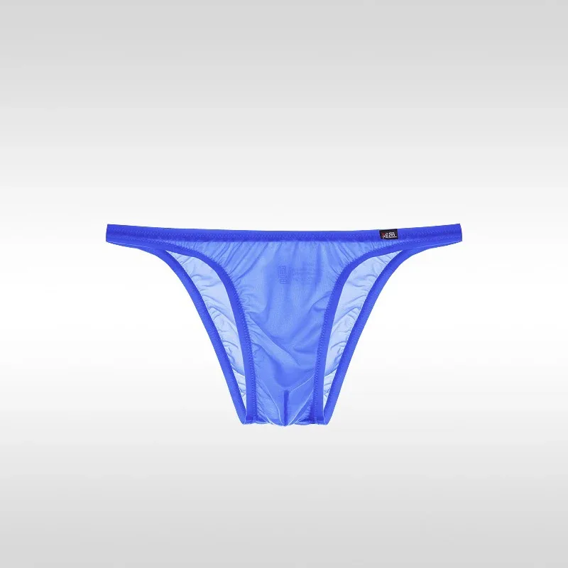 Men's Underwear Sexy Low-Waisted Ice Silk Ultra-Thin Silky Japanese Small Triangle Pants One-Piece