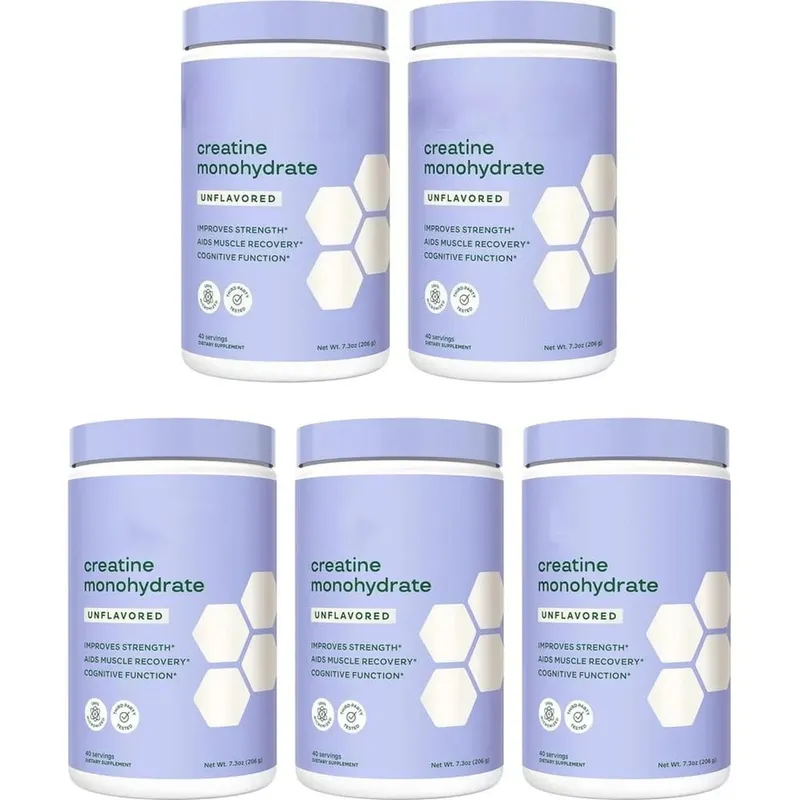 Creatine Monohydrate Powder 100% Micronized Improves Strength Supports Muscle Recovery and Cognitive Function 206g 40 Servings — image 11